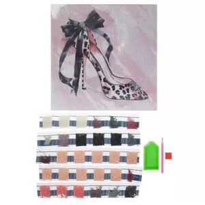 Viral Leopard Print High Heel Diamond Painting Kit